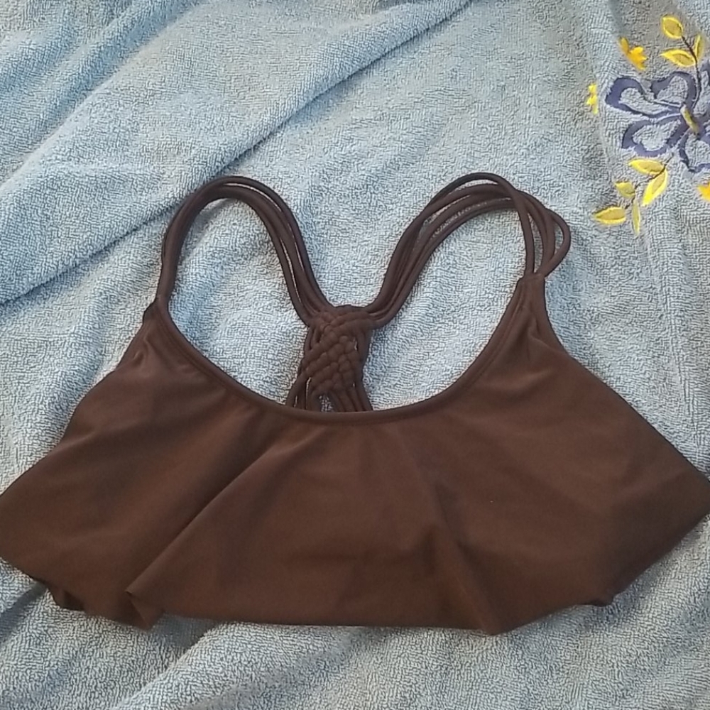 Xhiliration black bikini top